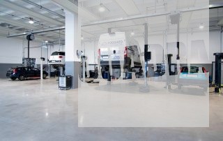 Autofficina Quadra con Aspirazione gas di scarico veicoli