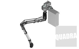 macchina per aspiratore fumi di saldatura per carrozzeria