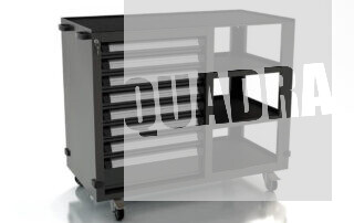 cassettiera mobile robusta e versatile per officina firmata DEA