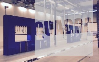 autofficina in cui è presente un impianto di lubrificazione centralizzata Quadra